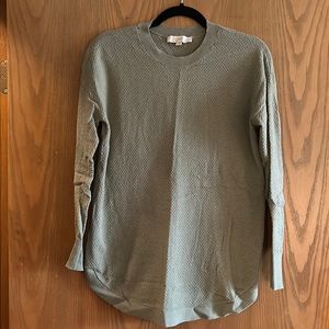 Green Tunic Sweater
